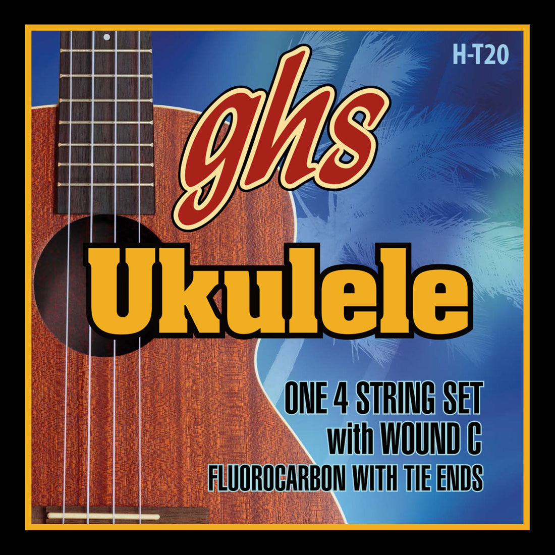 GHS H-T20 Fluorocarbon Tenor Ukulele Strings - Wound 3rd ©