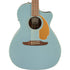 Fender California Newporter Player Medium-Sized Acoustic Guitar, Walnut FB, Ice Blue Satin |  FENDER |  ACOUSTIC GUITAR |  Zoso Music
