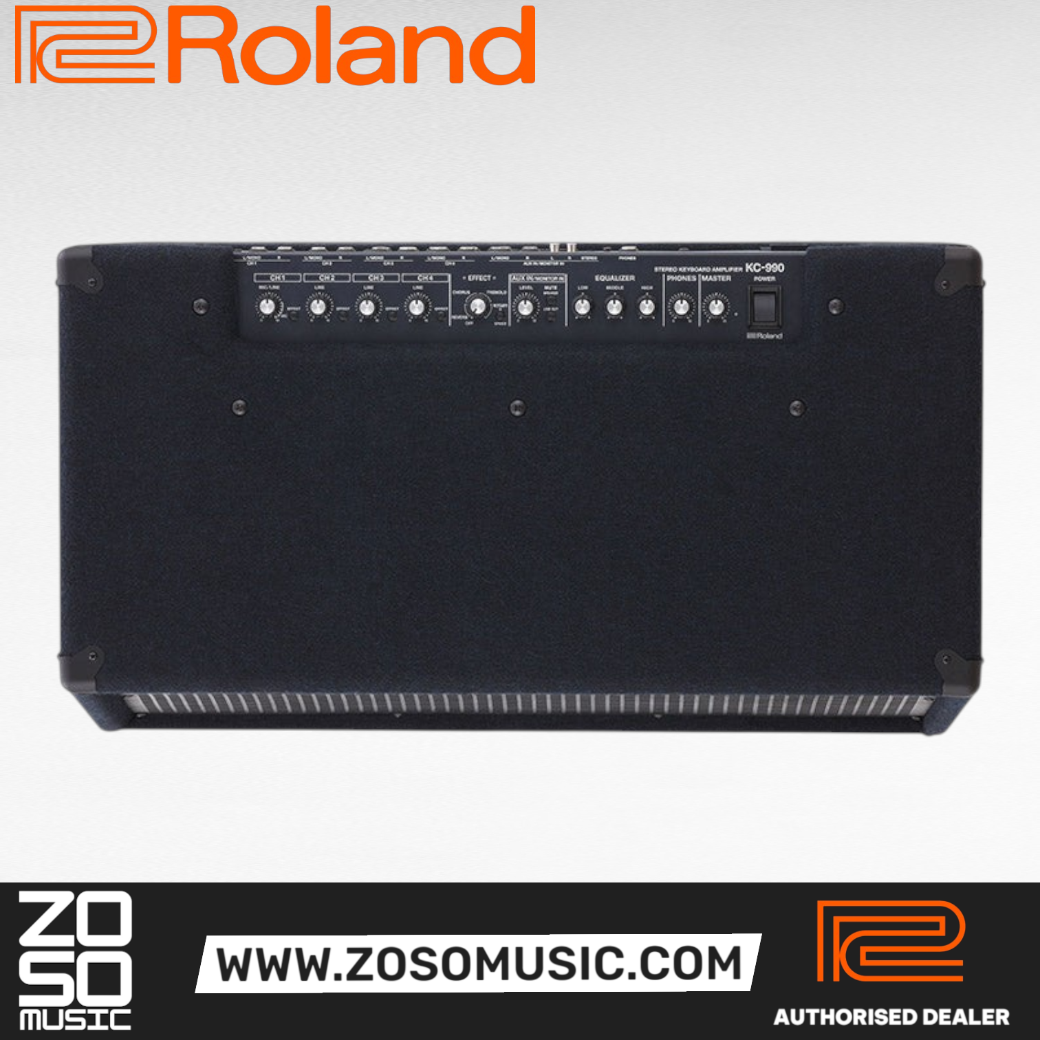 Roland KC-990 - 320 Watt 2x12 Inch 4 Channel Keyboard Amplifier |  ROLAND |  AMPLIFIER-CABINET |  Zoso Music