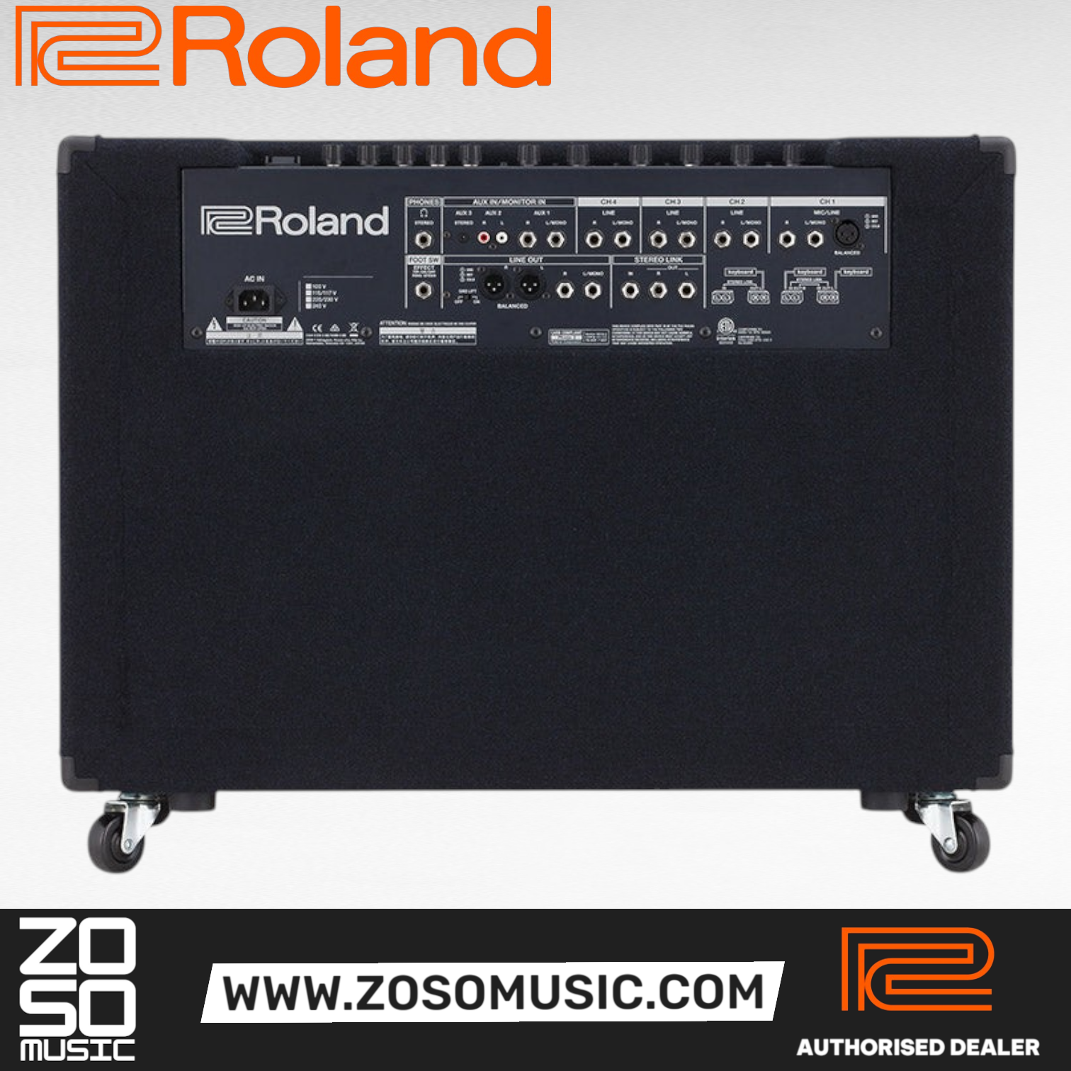 Roland KC-990 - 320 Watt 2x12 Inch 4 Channel Keyboard Amplifier |  ROLAND |  AMPLIFIER-CABINET |  Zoso Music