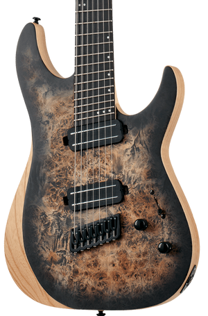 SCHECTER REAPER-7 MULTISCALE - SATIN CHARCOAL BURST (1509) MADE IN INDONESIA, SCHECTER, ELECTRIC GUITAR, schecter-electric-guitar-reaper-7-ms-scb, ZOSO MUSIC SDN BHD
