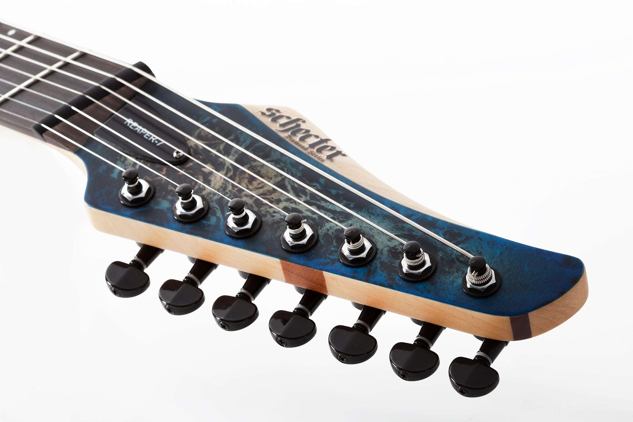 SCHECTER REAPER 7 MULTISCALE SATIN SKY BURST ELECTRIC GUITAR (1510) MADE IN INDONESIA, SCHECTER, ELECTRIC GUITAR, schecter-electric-guitar-reaper-7-ms-skyb, ZOSO MUSIC SDN BHD