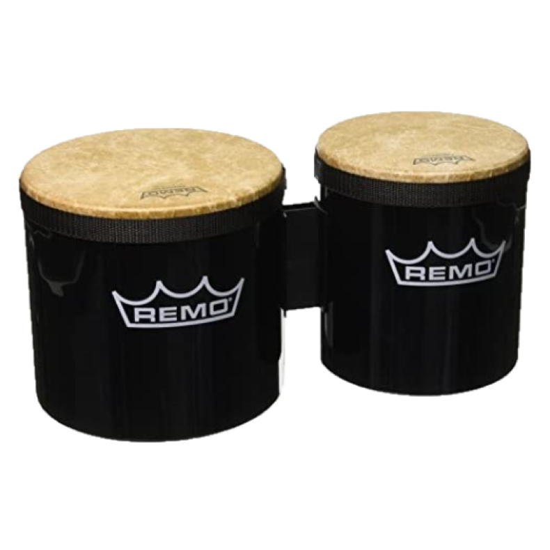 Remo Bg-5300-70 Pretuned Bongo Set – Black, 6″- 7″ | Zoso Music Sdn Bhd