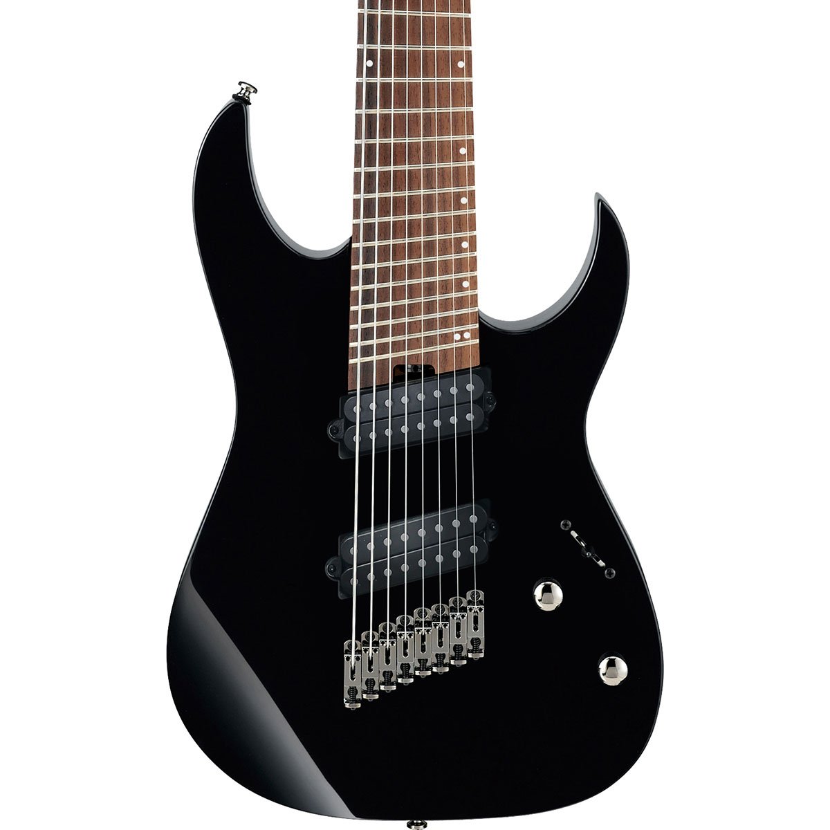 Ibanez RGMS8 Multi-scale 8-String Electric Guitar- Black | Zoso Music Sdn Bhd