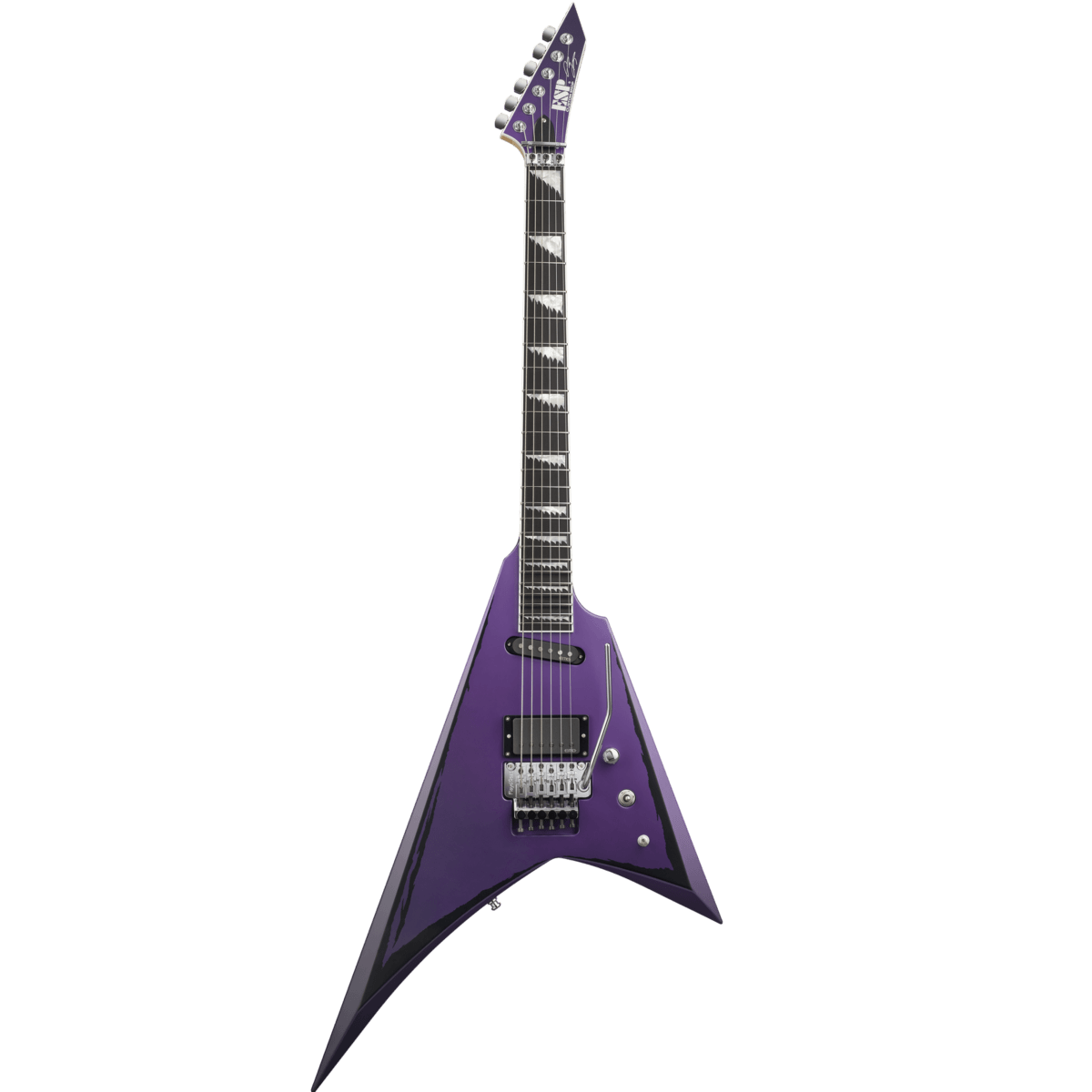 ESP Original ALEXI LAIHO Signature RIPPED - Purple Fade/Black Stripe [MIJ - Made in Japan] |  ESP |  BASS GUITAR |  Zoso Music