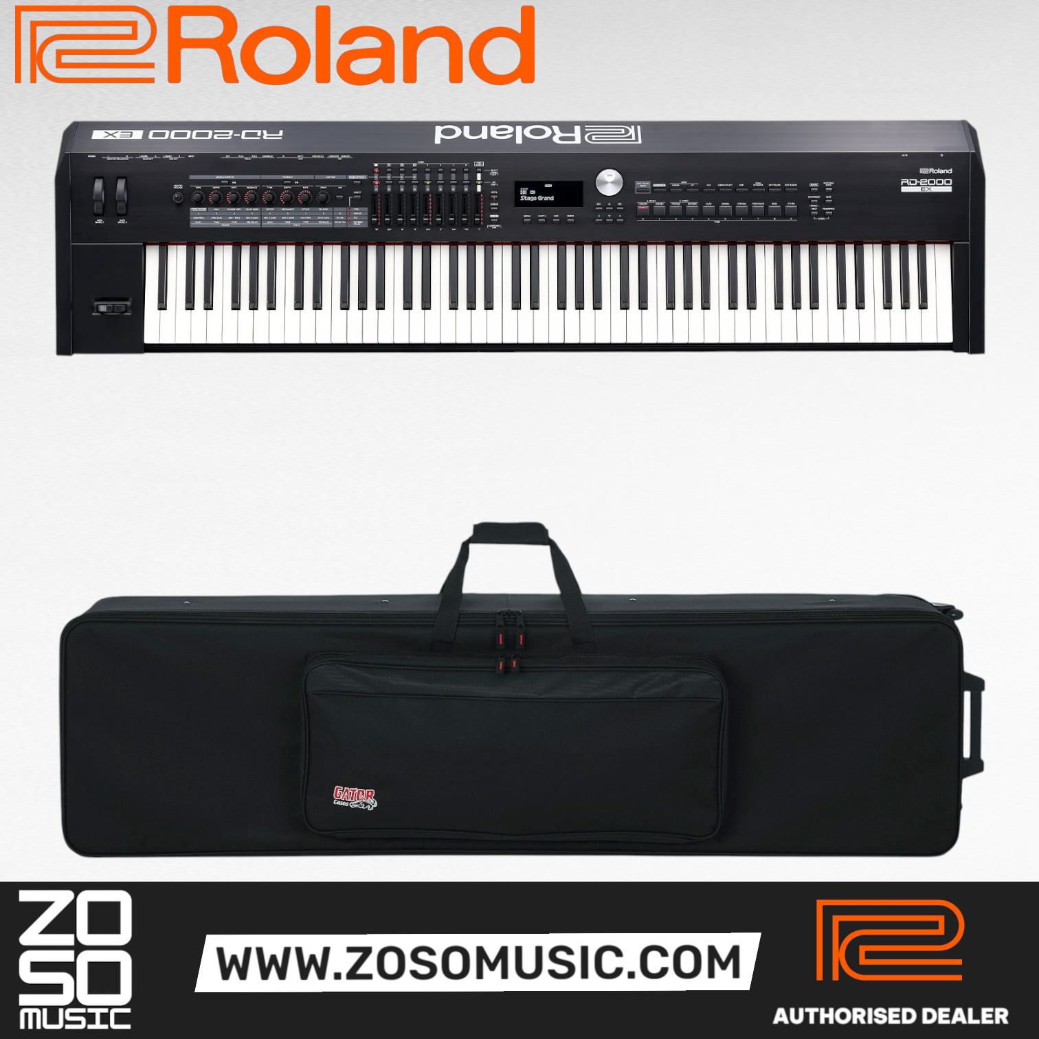 Roland RD-2000 EX 88-key Digital Piano |  ROLAND |  PIANO-DIGITAL |  Zoso Music
