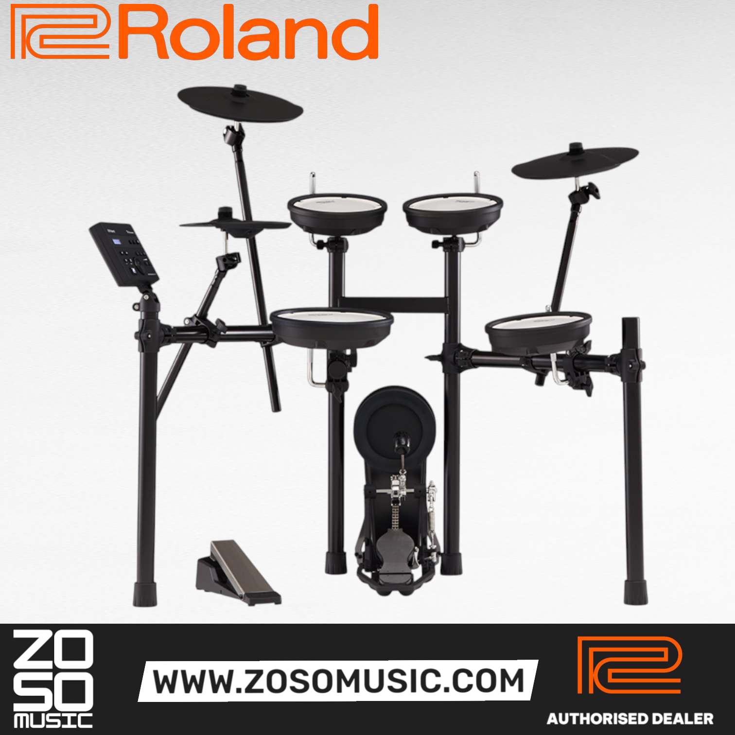 Roland V-Drums TD-07KV Electronic Drum Set, Kick Pedal, Throne and Drumsticks (TD07KV / TD 07KV) |  ROLAND |  DRUM-ELECTRONIC |  Zoso Music