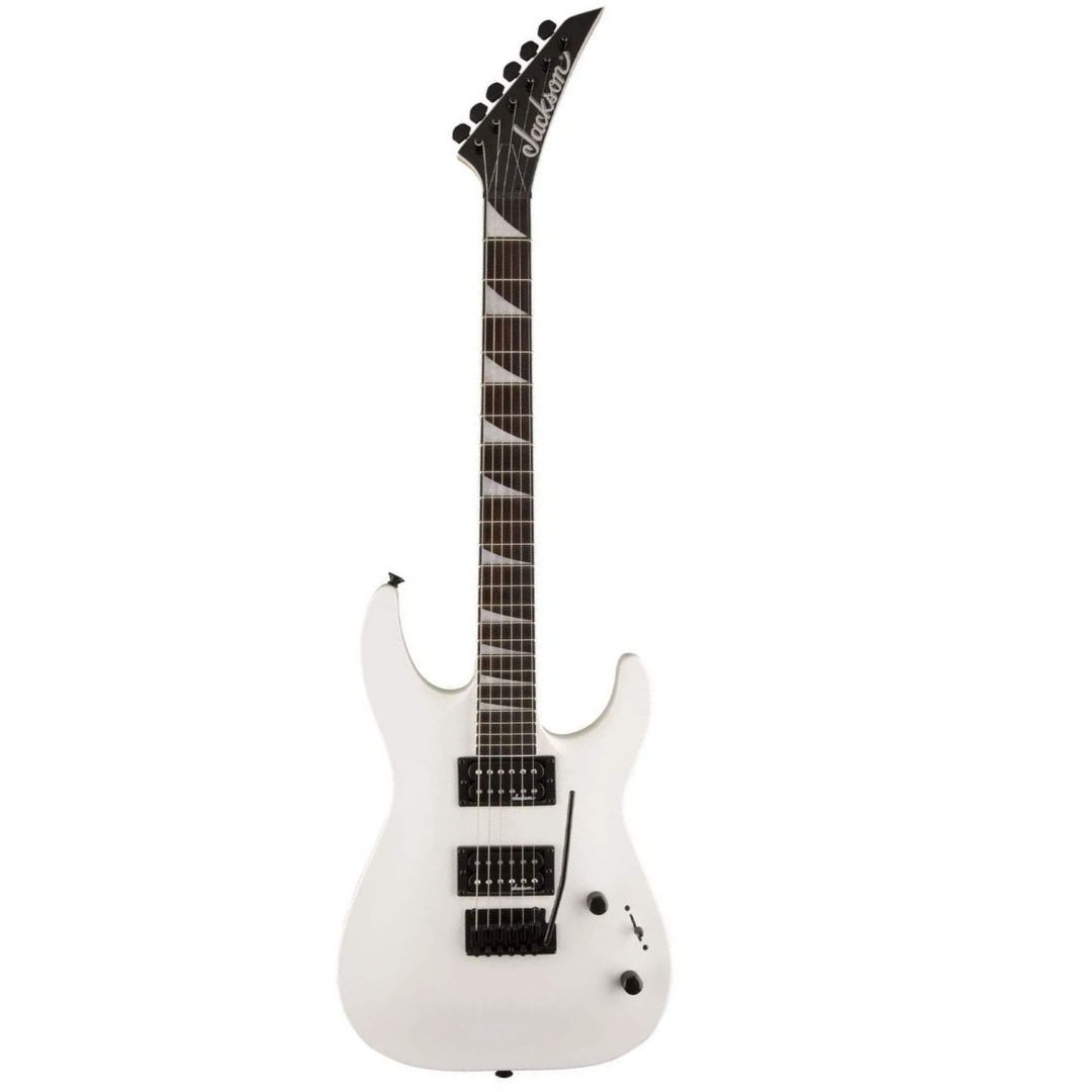 Jackson Js Series Dinky Js12 Electric Guitar Amaranth Fingerboard White Color (Js 12/ Js-12/ Solid Body Electric Guitar)