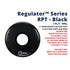 Aquarian RPT-BK Regulator 7" Center Port Resonant Gloss Black 1ply 10mil Bass Resonant Drum Head |  AQUARIAN |  DRUM HEAD |  Zoso Music