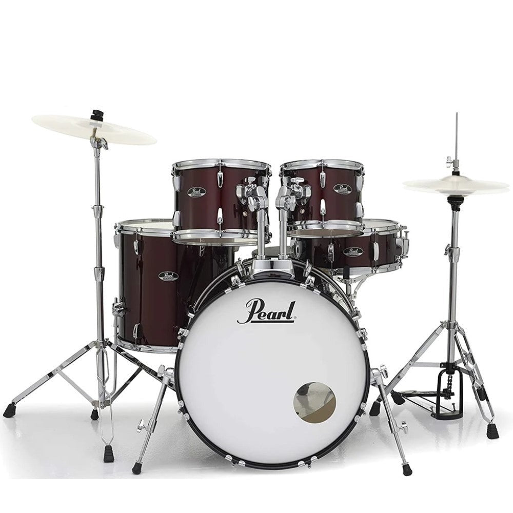 Pearl Roadshow Drum Set 5-Piece Complete Kit W/out Cymbals and Stands, Wine Red | Zoso Music Sdn Bhd