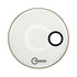 Aquarian RSM-WH Regulator 4.5" Offset Hole Gloss White 1ply 10mil Bass Resonant Drum Head | Zoso Music Sdn Bhd