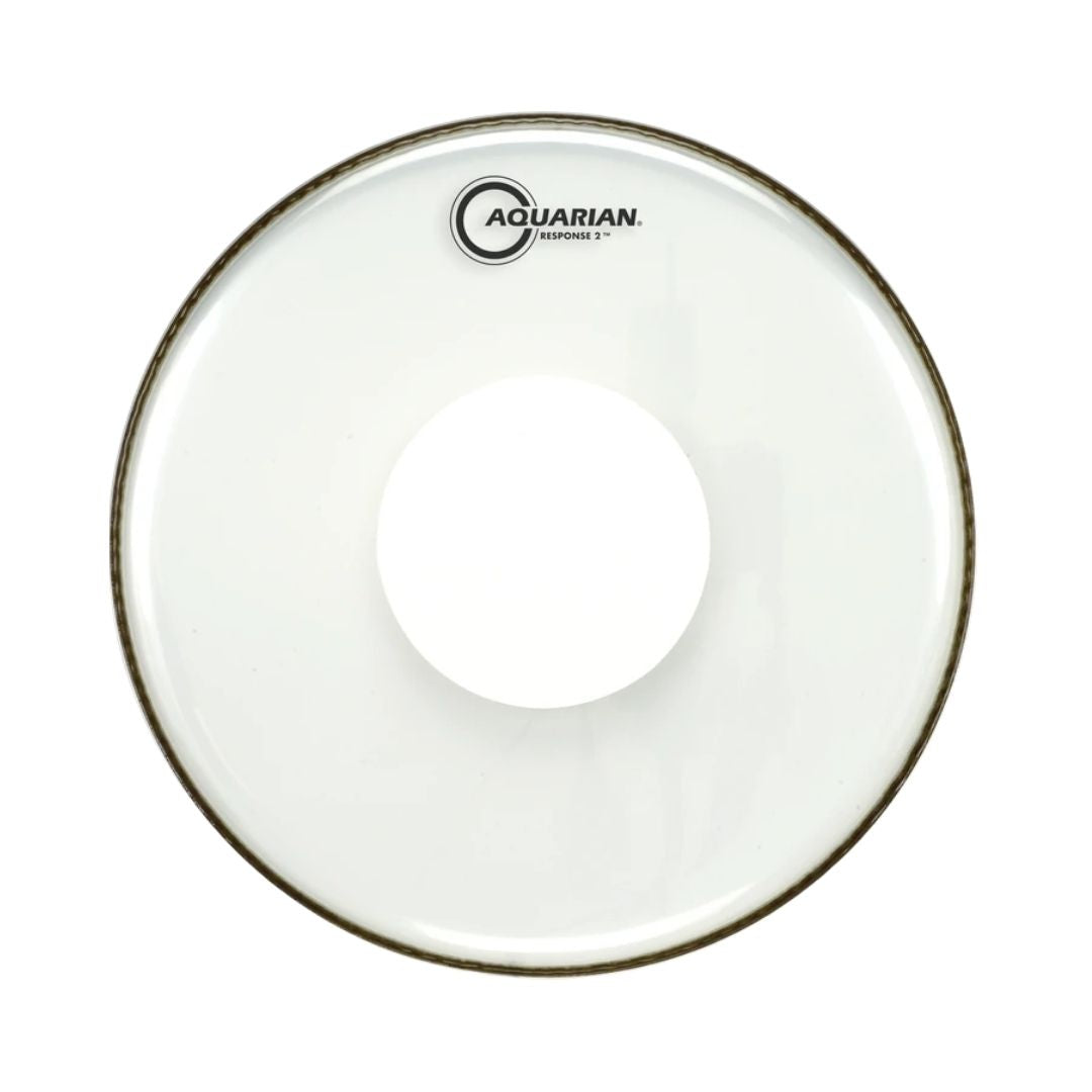 Aquarian RSP2-PD Response 2 Clear with Power Dot 2ply 7+7mil Drum Head | Zoso Music Sdn Bhd