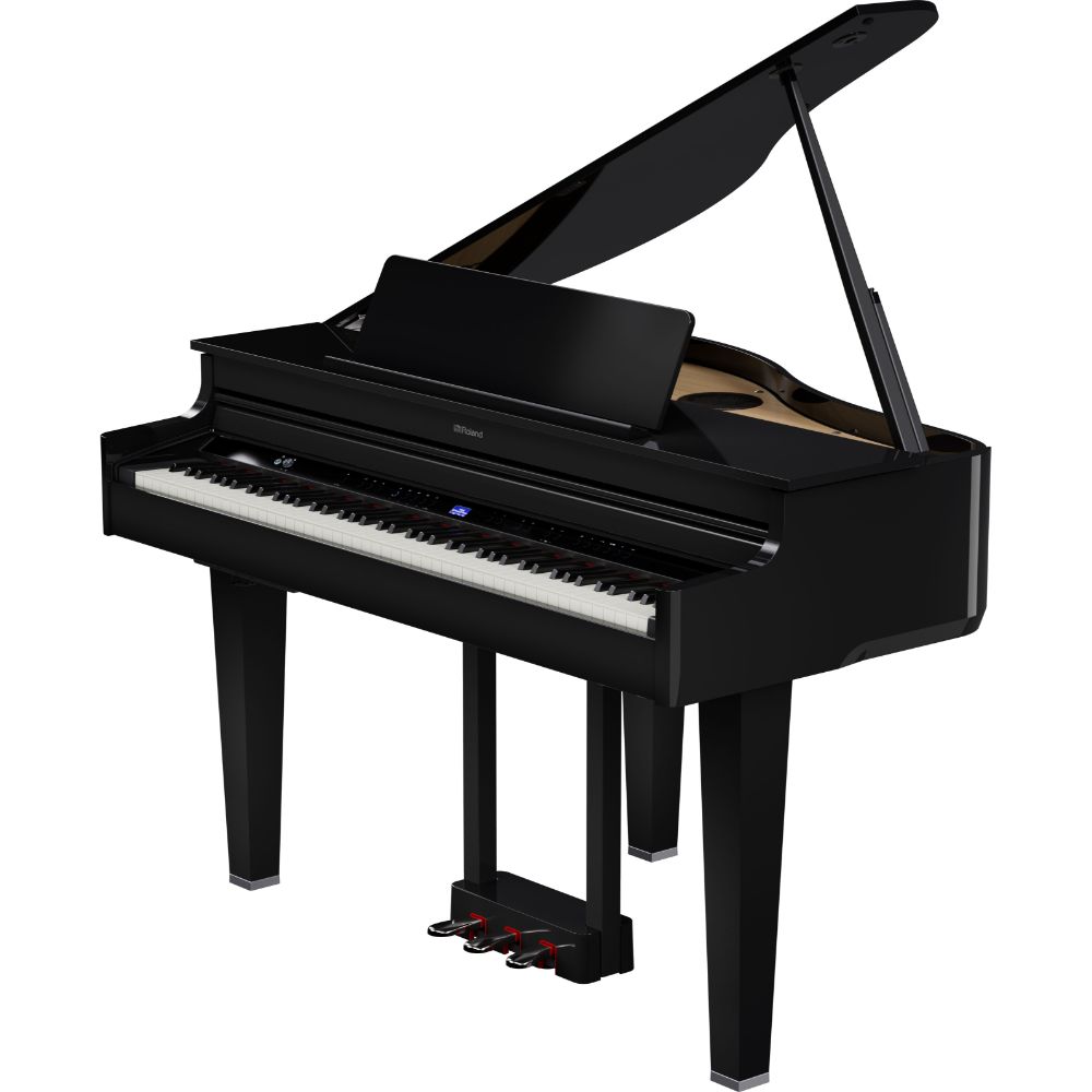 Roland GP-6 Digital Baby Grand Piano with Bench - Polished Ebony | Zoso Music Sdn Bhd