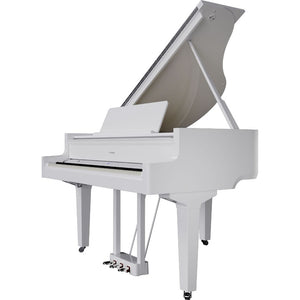 Roland GP-9 Digital Grand Piano with Bench - Polished White | Zoso Music Sdn Bhd