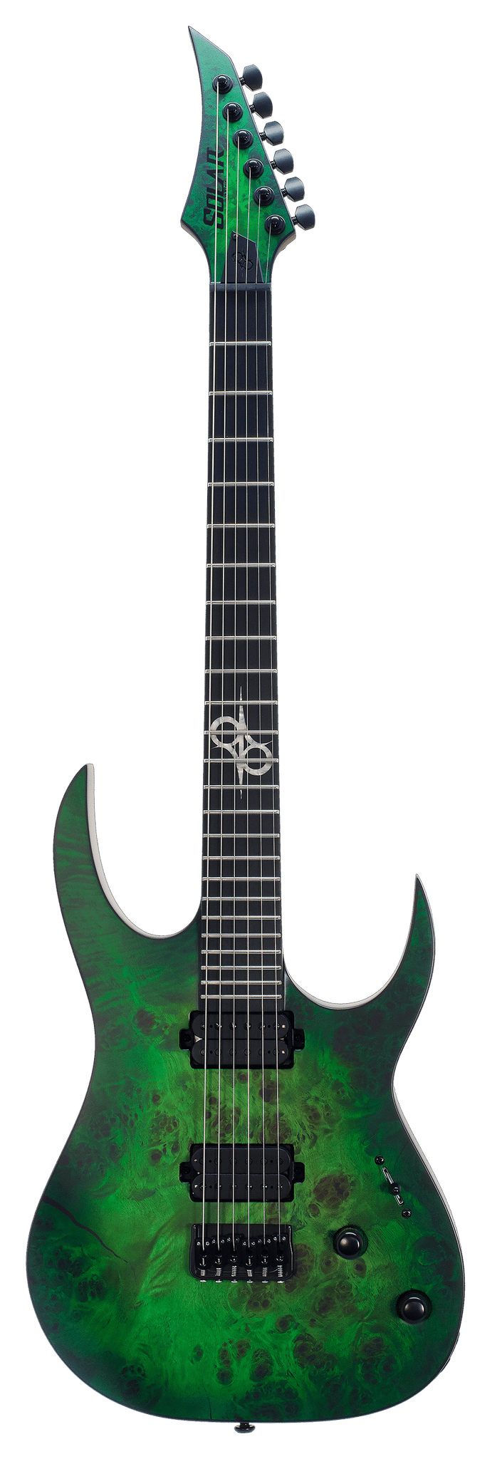 Solar S1.6HLB Lime Burst Matte Electric Guitar |  SOLAR |  ELECTRIC GUITAR |  Zoso Music