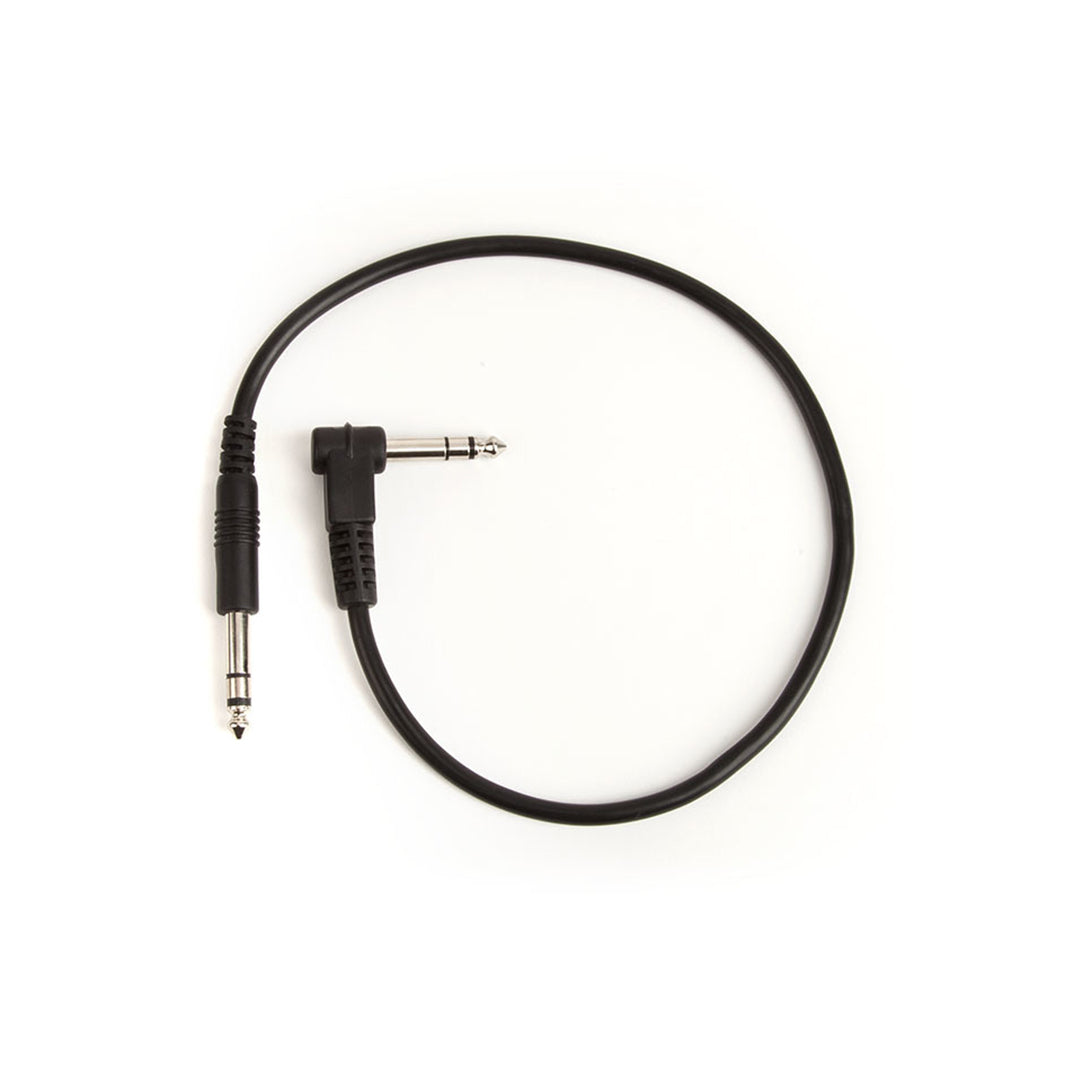 Strymon 1/4inch TRS Male Straight to 1/4inch TRS Male Right-Angle Cable, 1.5ft Zoso Music