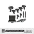 Phenyx Pro PTD-10 Drum Microphone Kit, Drum Mics 7-Pieces, Full Metal Wired Dynamic Drum Mic Set for Bass/Tom/Snare/Hi-hat Cymbals | Zoso Music Sdn Bhd