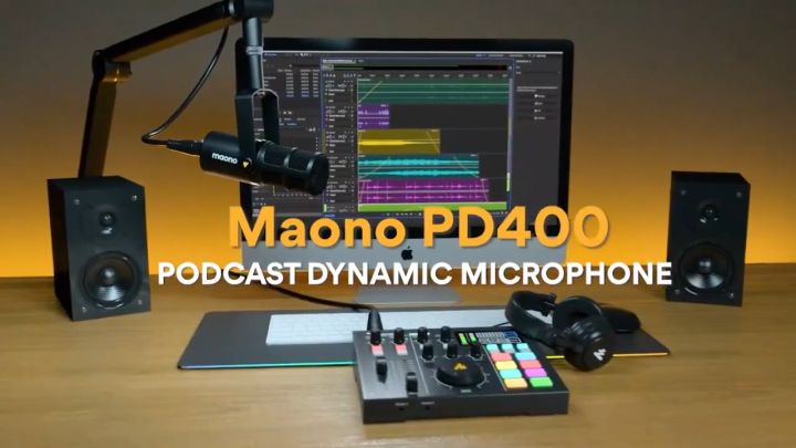 Maono PD400X USB/XLR Professional Dynamic Microphone |  MAONO |  MICROPHONE |  Zoso Music