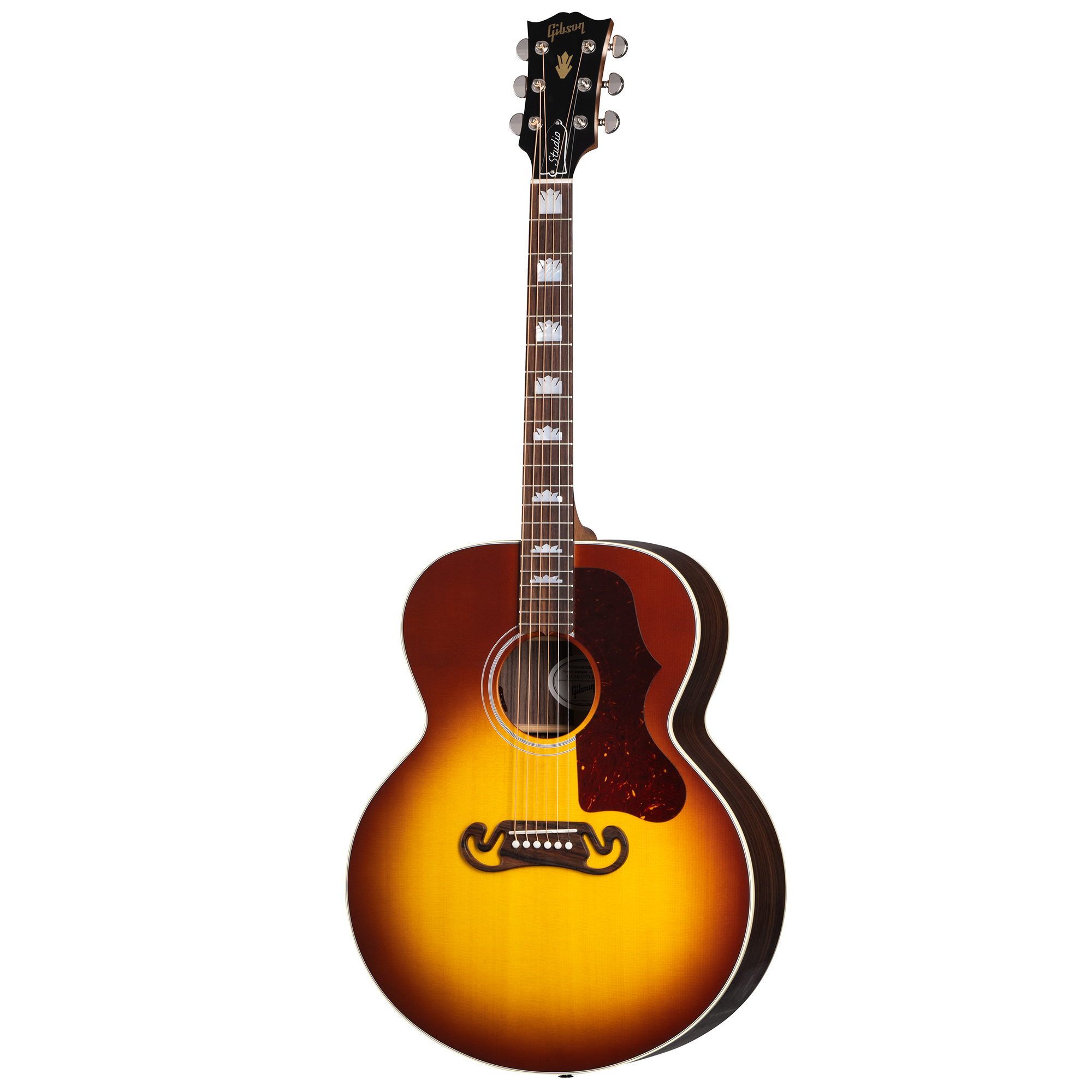 Gibson Sj-200 Studio Rosewood Acoustic-electric Guitar - Satin Rosewood Burst (Sj200)