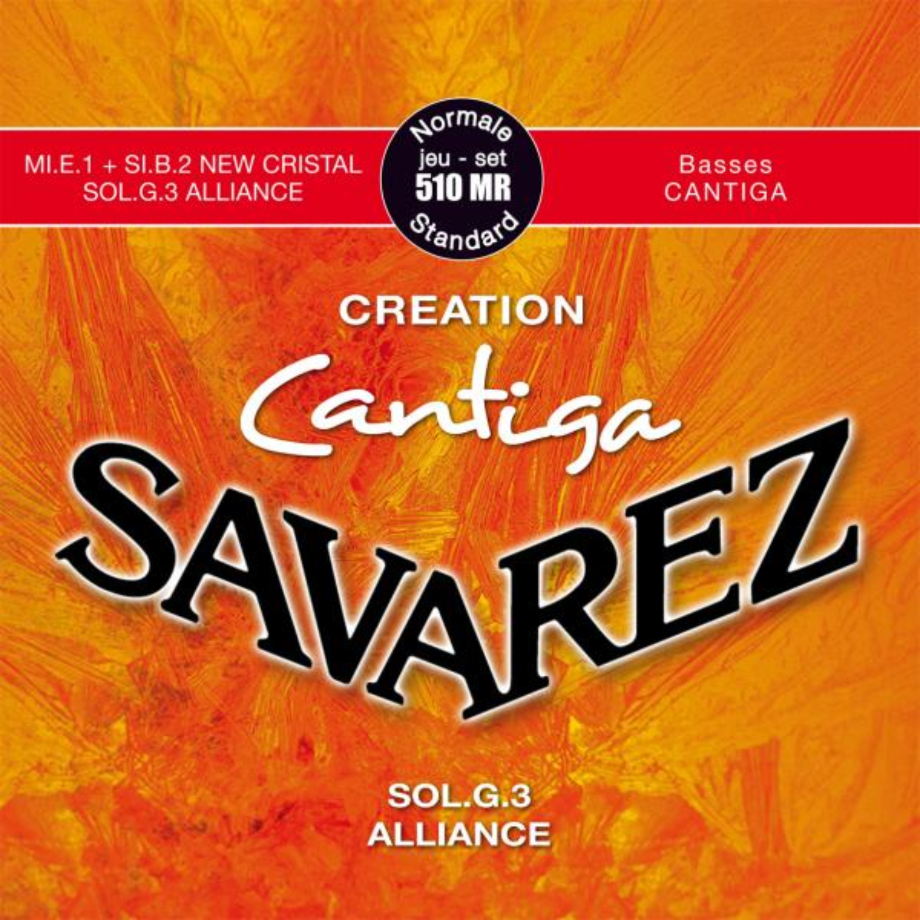 Savarez 510MR Creation Cantiga Normal Tension Classical Guitar Strings (Made in France)