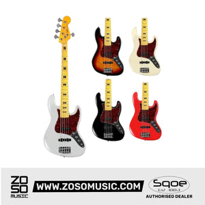SQOE 5 Strings Jazz Bas Guitar, Maple Fretboard | Zoso Music Sdn Bhd
