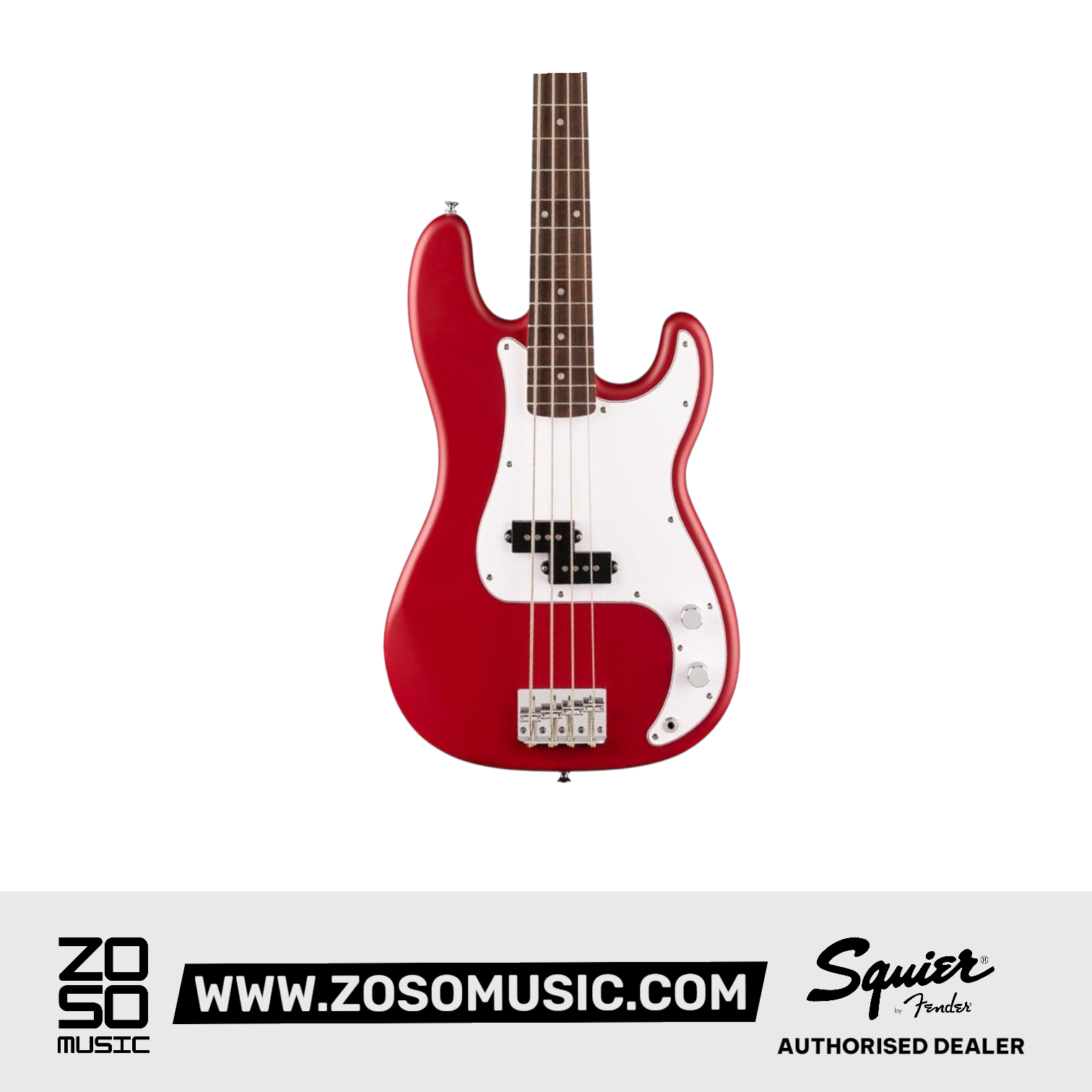 Squier Debut Series Precision Bass Guitar, Laurel FB, Dakota Red |  SQUIER BY FENDER |  BASS GUITAR |  Zoso Music