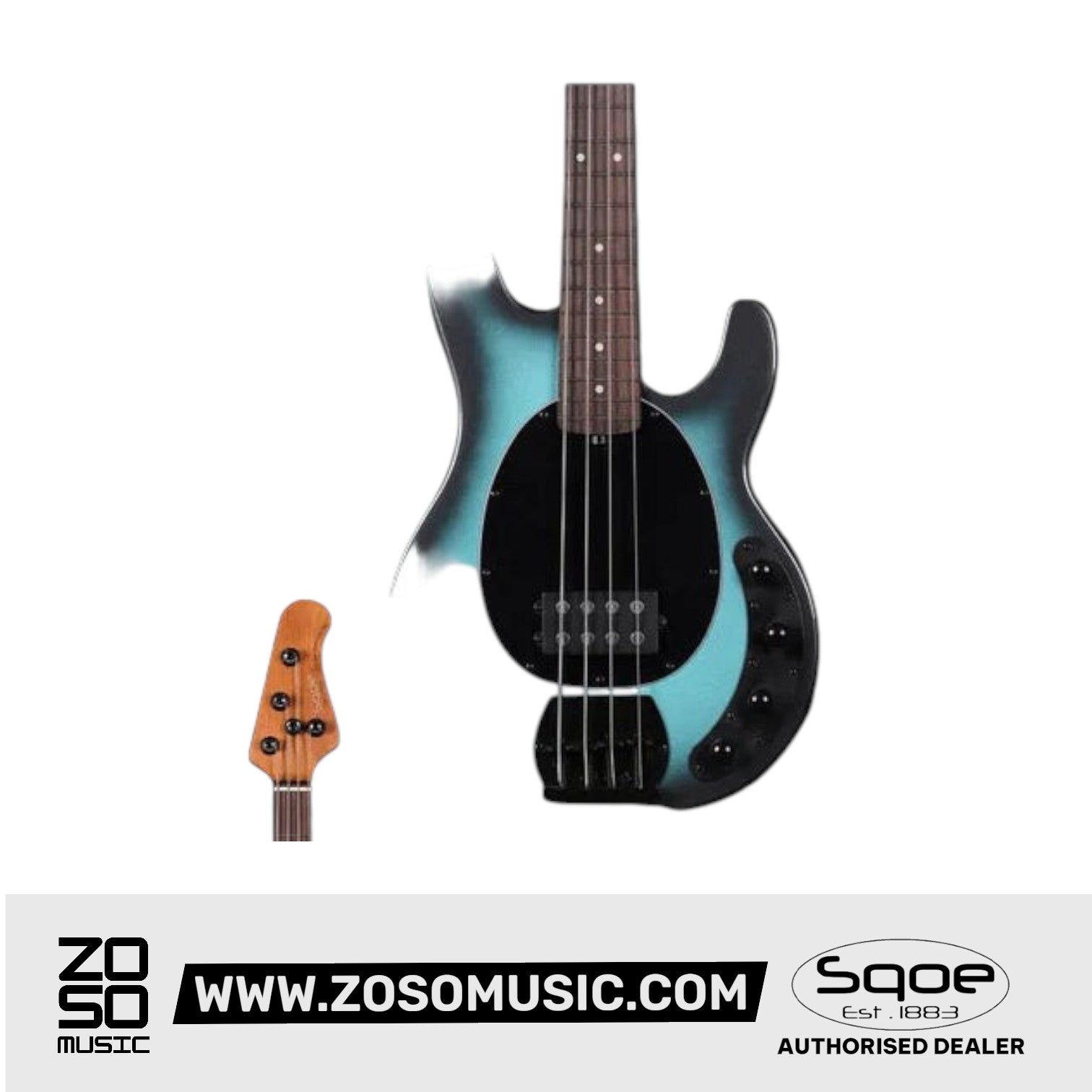 SQOE SBMS200 4 String Bass Guitar