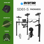 AVATAR SD61-5 8-Piece Mesh Kit Electric Drum Set |  AVATAR |  DRUM-ELECTRONIC |  Zoso Music