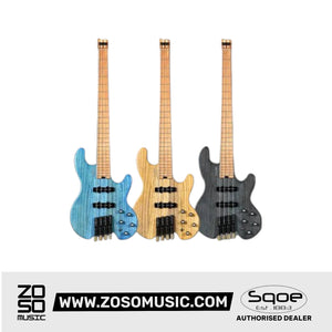 SQOE SEBS990 Active & Passive Headless Short Scale Bass | Zoso Music Sdn Bhd
