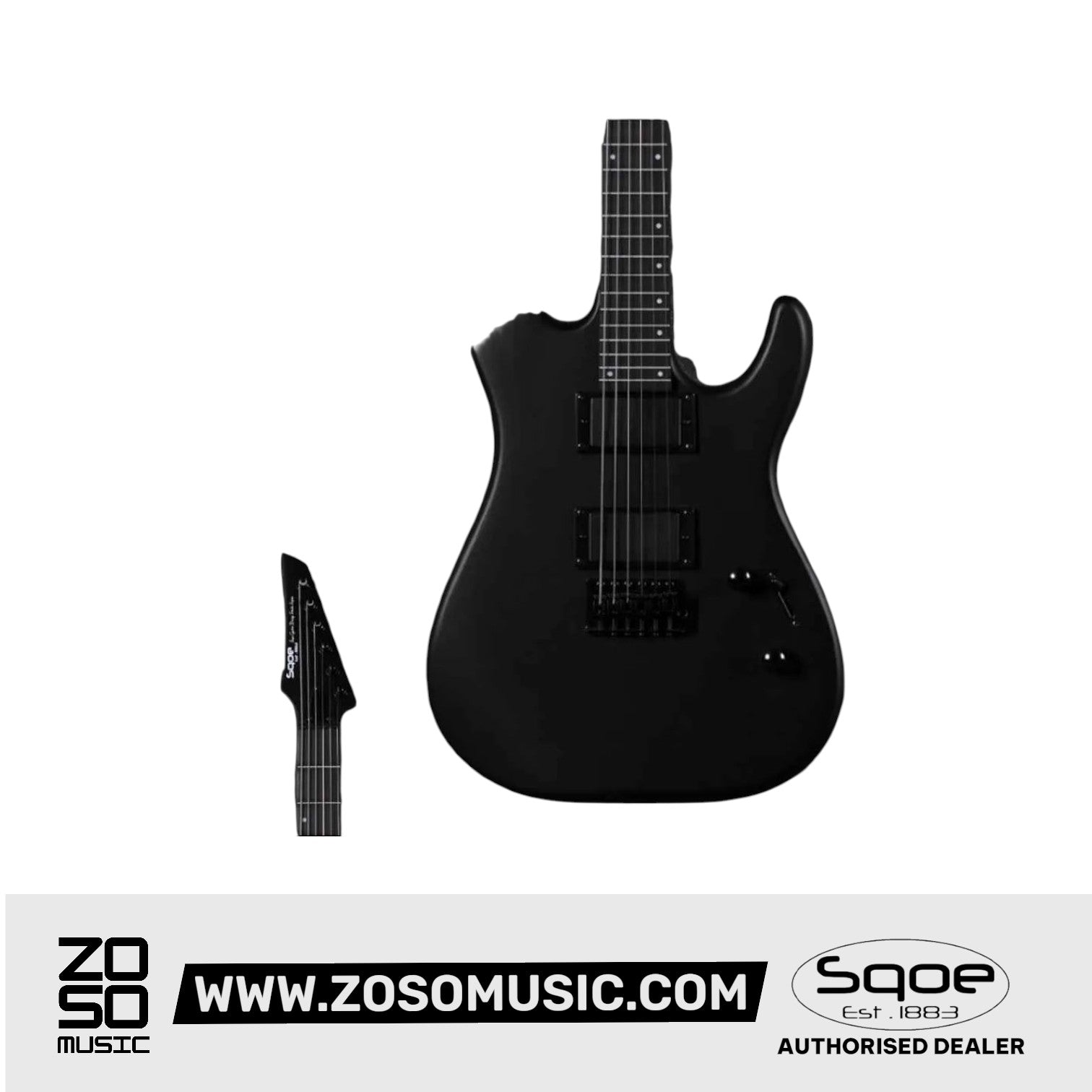SQOE SEIB-300 Heavy Metal Rock Series HH Electric Guitar |  SQOE |  ELECTRIC GUITAR |  Zoso Music