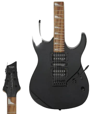 SQOE SEIB-370 Soloist Body HSH Electric Guitar with Rosewood Fretboard