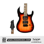 SQOE SEIB-370 Soloist Body HSH Electric Guitar with Rosewood Fretboard