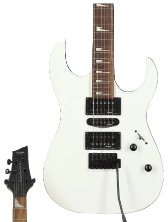 SQOE SEIB-370 Soloist Body HSH Electric Guitar with Rosewood Fretboard