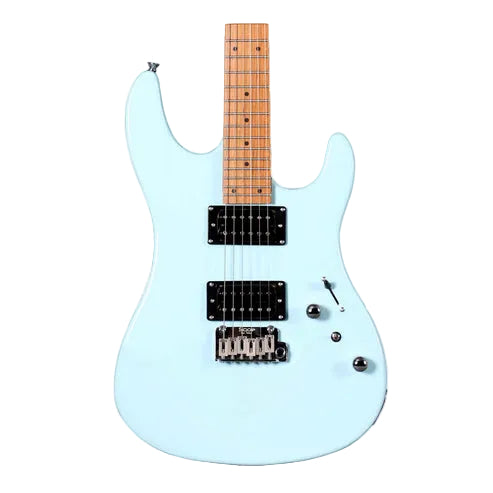SQOE SEIB450 Double Cutaway Body HH Electric Guitar Roasted Maple Fretboard