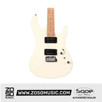 SQOE SEIB450 Double Cutaway Body HH Electric Guitar Roasted Maple Fretboard