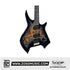 SQOE SEIB992 Headless Burl Maple, Mahogany HH Electric Guitar