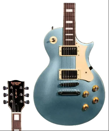 SQOE SELP110 Les Paul Body HH Electric Guitar Rosewood Fretboard