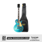 SQOE SELP100 Les Paul Body HH Electric Guitar Rosewood Fretboard