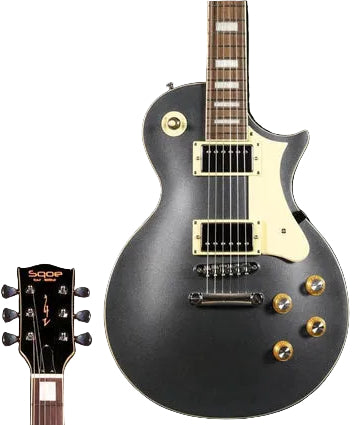 SQOE SELP110 Les Paul Body HH Electric Guitar Rosewood Fretboard