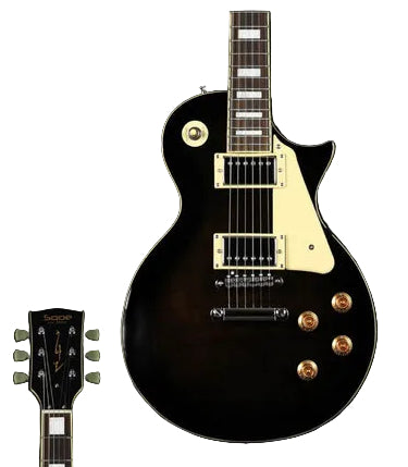 SQOE SELP220 Flame Mahogany Les Paul HH Electric Guitar Rosewood Fretboard | Zoso Music Sdn Bhd 