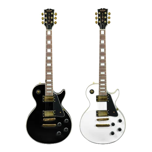 SQOE SELP300 Custom Les Paul HH Electric Guitar with Rosewood Fretboard with SQOE HARD CASE | Zoso Music Sdn Bhd