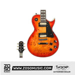 SQOE SELP500 Les Paul HH Electric Guitar with Rosewood Fretboard
