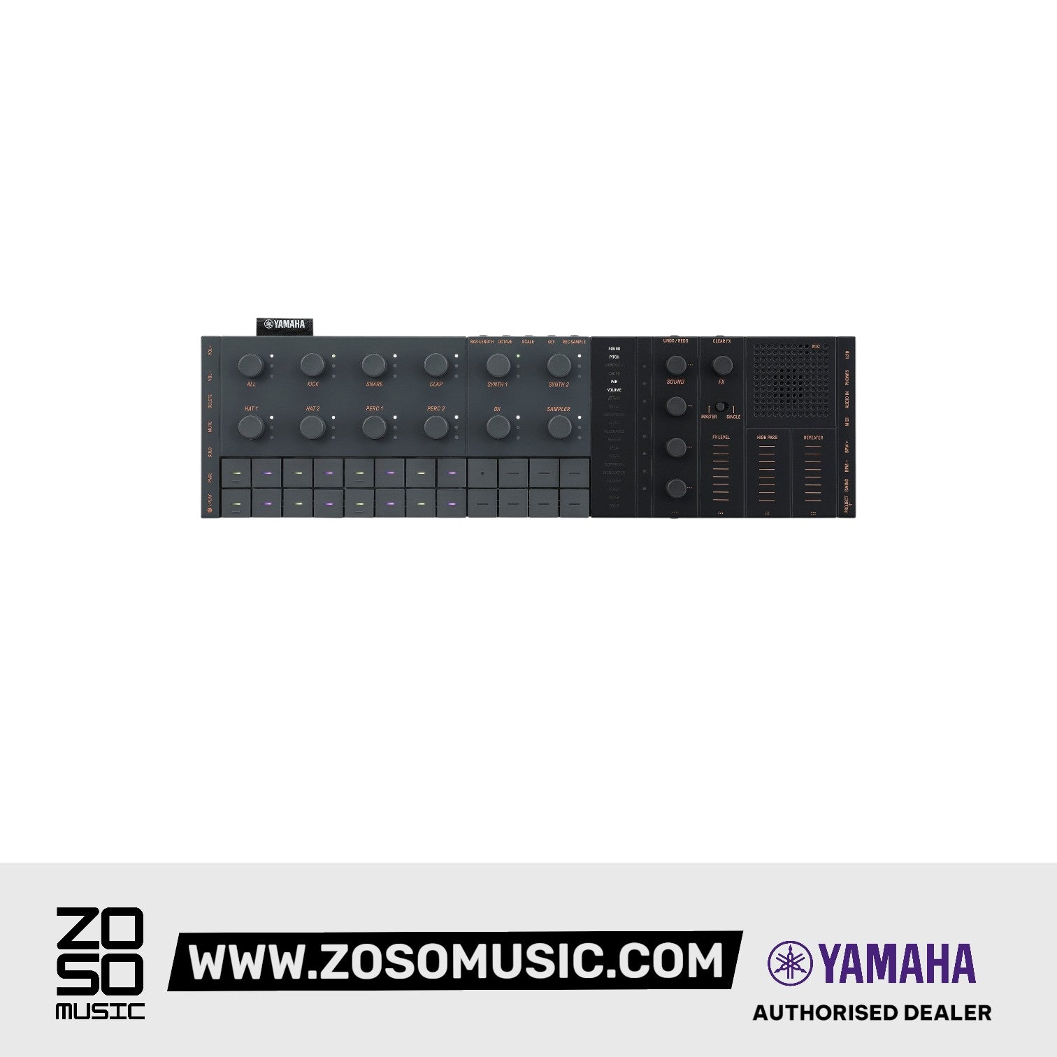 Yamaha Seqtrak Mobile Music Ideastation - Black | Zoso Music Sdn Bhd