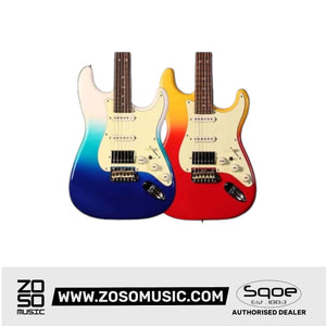 SQOE SEST1001 Custom Series HSS Electric Guitar with Hardcase | Zoso Music Sdn Bhd