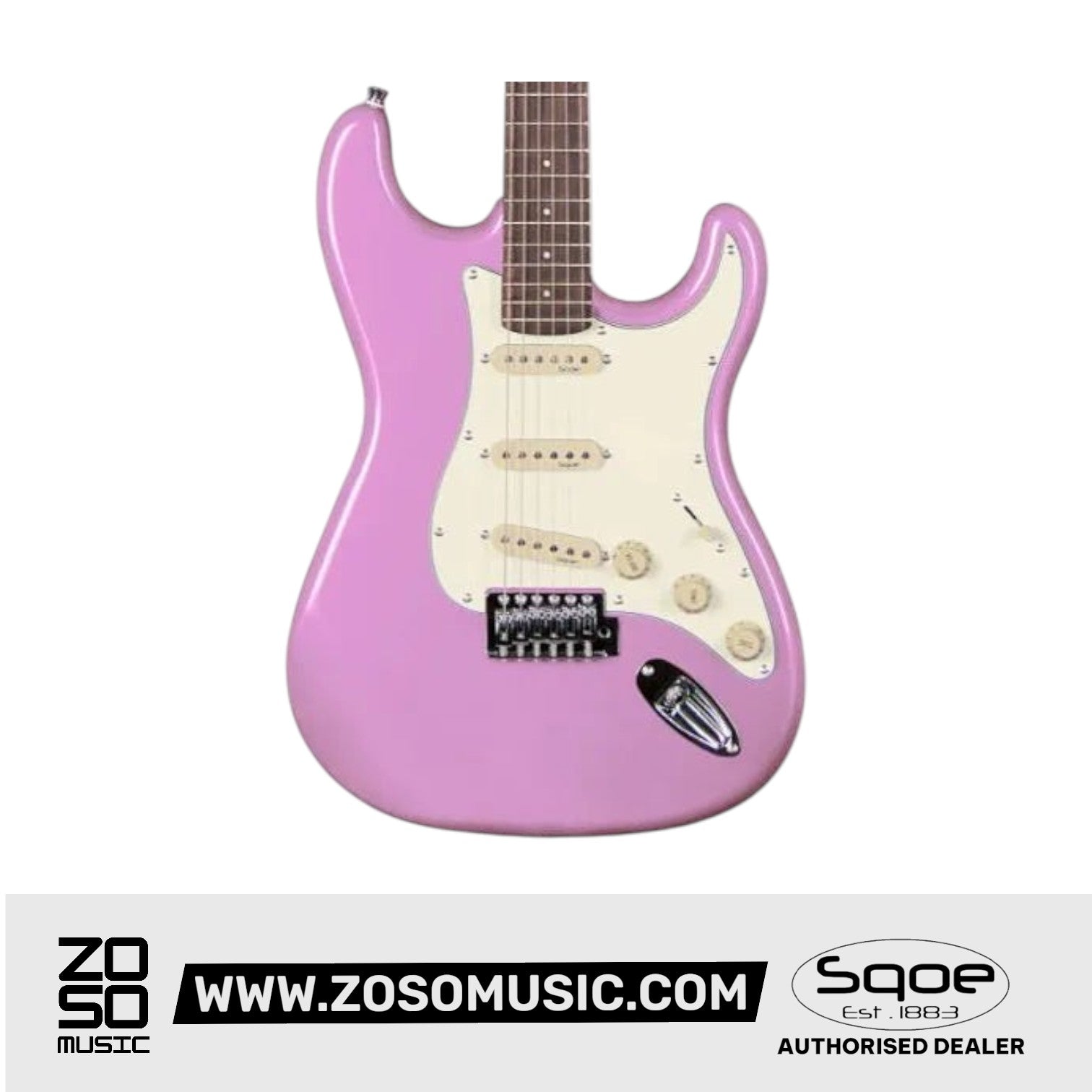 SQOE SEST200 Stratocaster Body SSS Vintage Electric Guitar