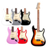 SQOE SEST230 Super Stratocaster Body HSS Electric Guitar Rosewood Fretboard