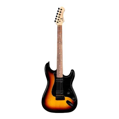 SQOE SEST210 Super Stratocaster Body HH Electric Guitar Rosewood Fretboard