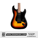 SQOE SEST210 Super Stratocaster Body HH Electric Guitar Rosewood Fretboard