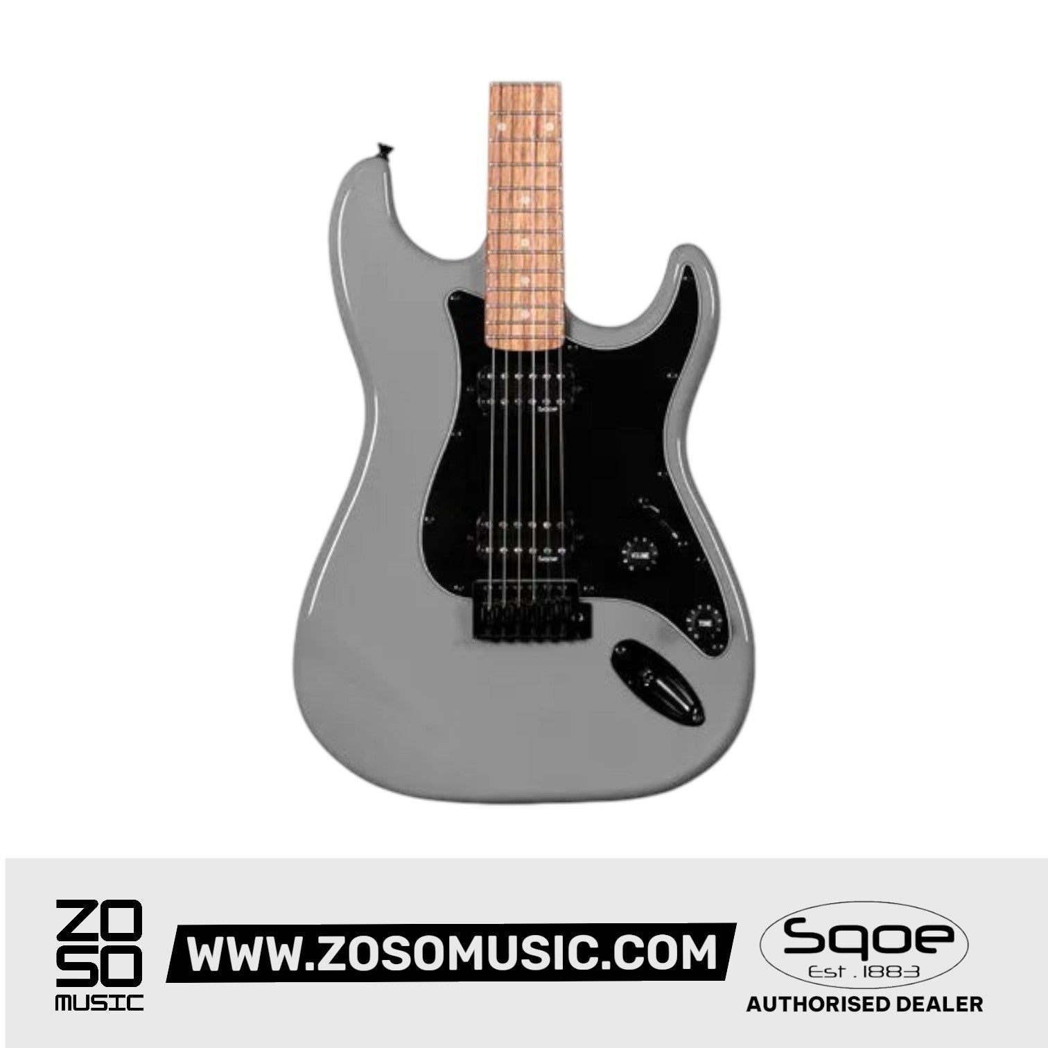 SQOE SEST210 Super Stratocaster Body HH Electric Guitar Rosewood Fretboard