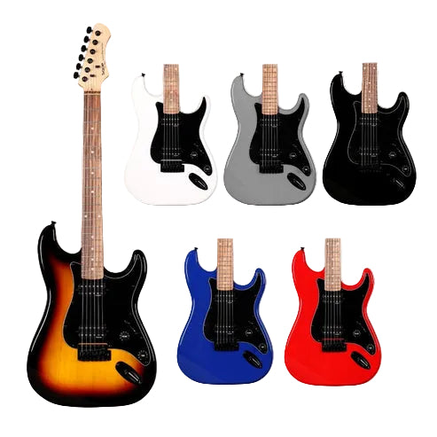 SQOE SEST210 Super Stratocaster Body HH Electric Guitar Rosewood Fretboard | Zoso Music Sdn Bhd